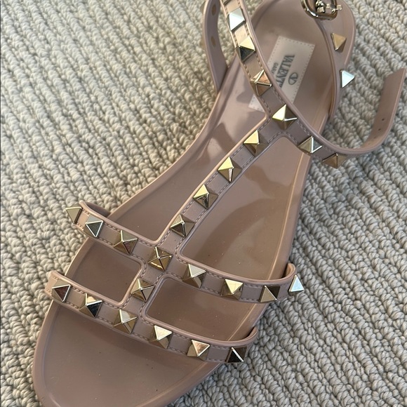 Valentino Pink Studded Gladiator Sandals - Picture 2 of 5